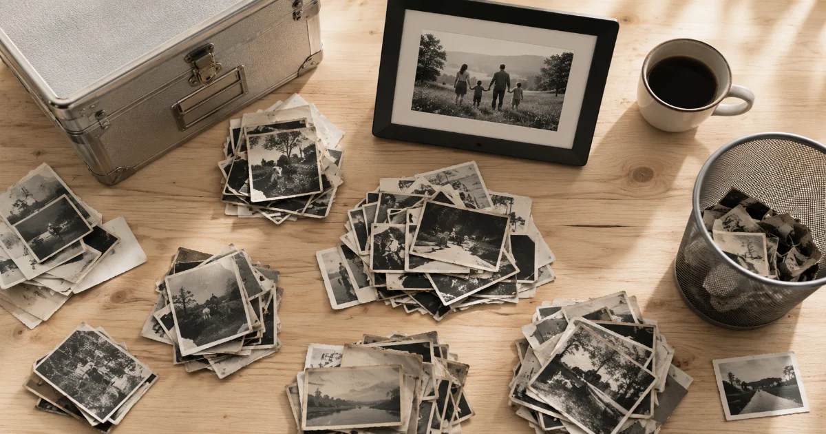 Les 5 erreurs à éviter quand on trie ses photos de famille
