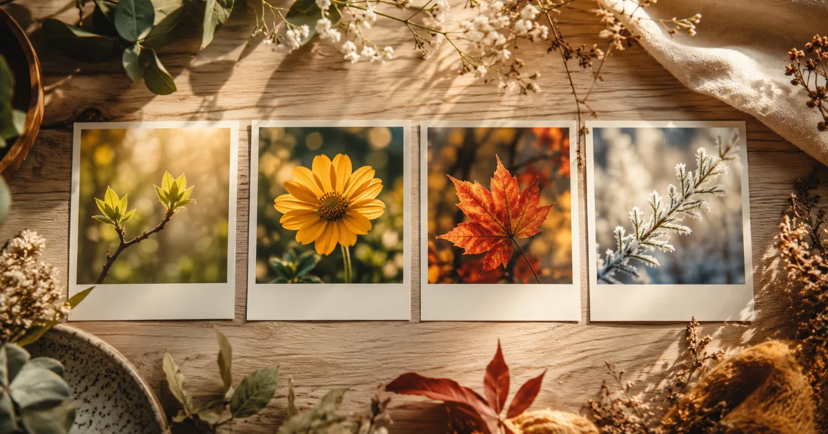 Photographier à travers les saisons : un projet photo annuel en famille