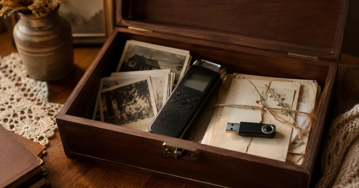 Préparer un héritage sentimental : photos, voix, messages et lieux