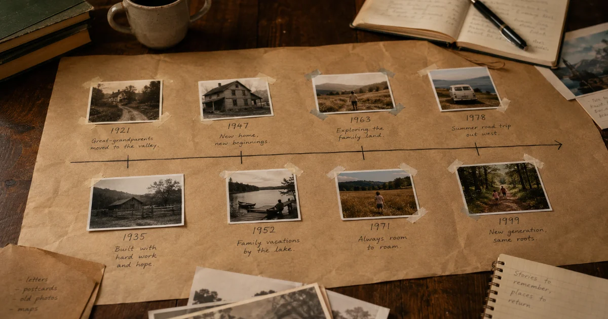 Créer une chronologie familiale avec photos, dates et anecdotes