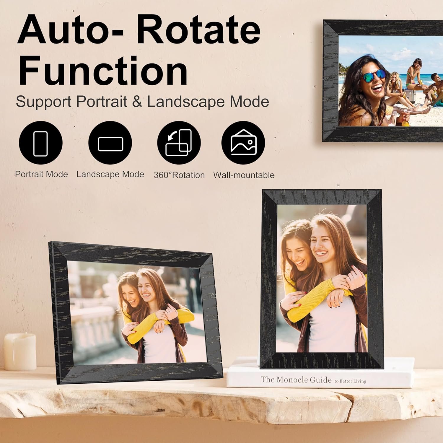 View 3 of WiFi digital photo frame 10.1" 16 GB + 5 free animated photos